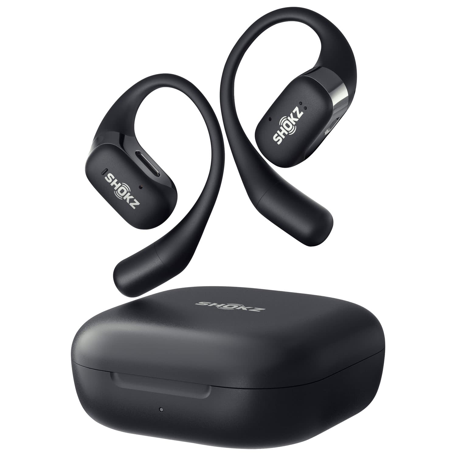 Shokz OpenFit Open-Ear True Wireless Earbuds - Black