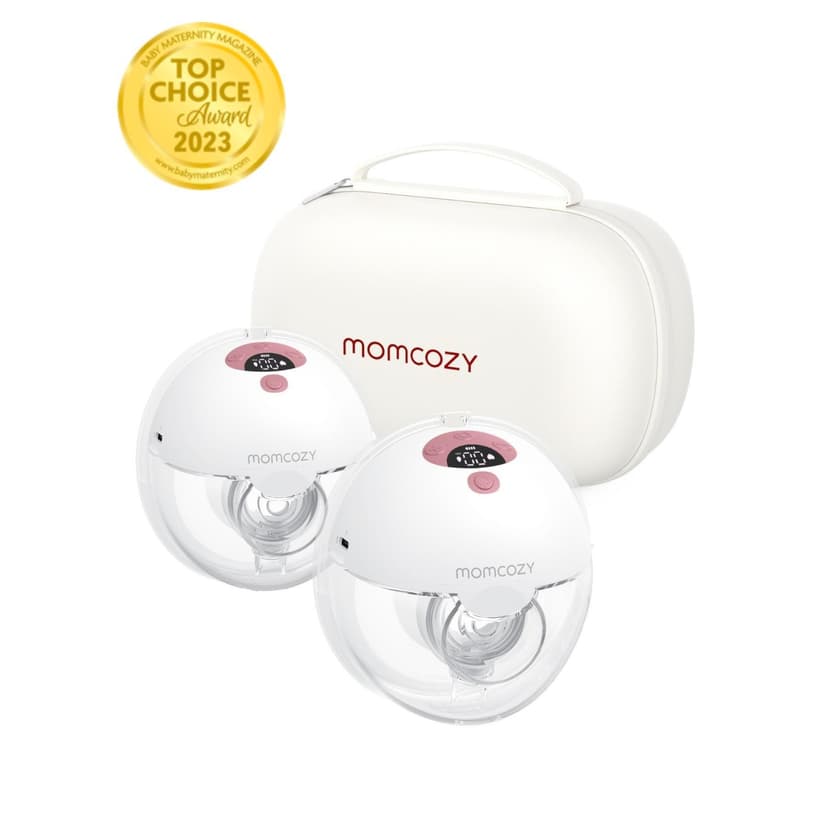 Momcozy M5 All-in-one Breast Pump, Double Portable Hands-Free Wearable Breast Pump with 3 Modes & 9 Levels, 24mm