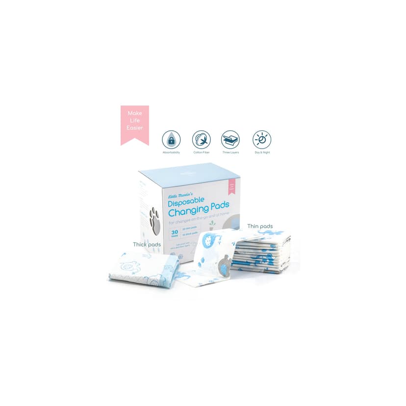 Little Martin's Disposable Changing Pads - 30 Counts