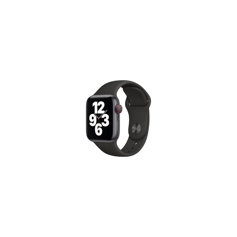 Refurbished (Excellent) - Apple Watch SE (GPS + Cellular) 40mm Space Grey Aluminum Case with Black Sport Band