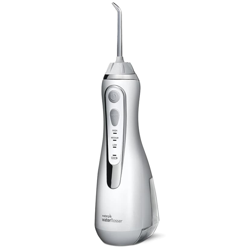Waterpik Cordless Advanced 2.0 Water Flosser (WP-580) with Travel Bag and 4 Tips - White