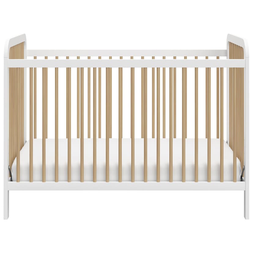 Storkcraft Pasadena 3-in-1 Convertible Crib - White/Driftwood