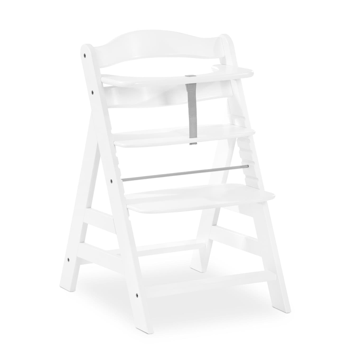 hauck Alpha+ Grow Along Adjustable Wooden Highchair Seat, Beechwood,White Finish