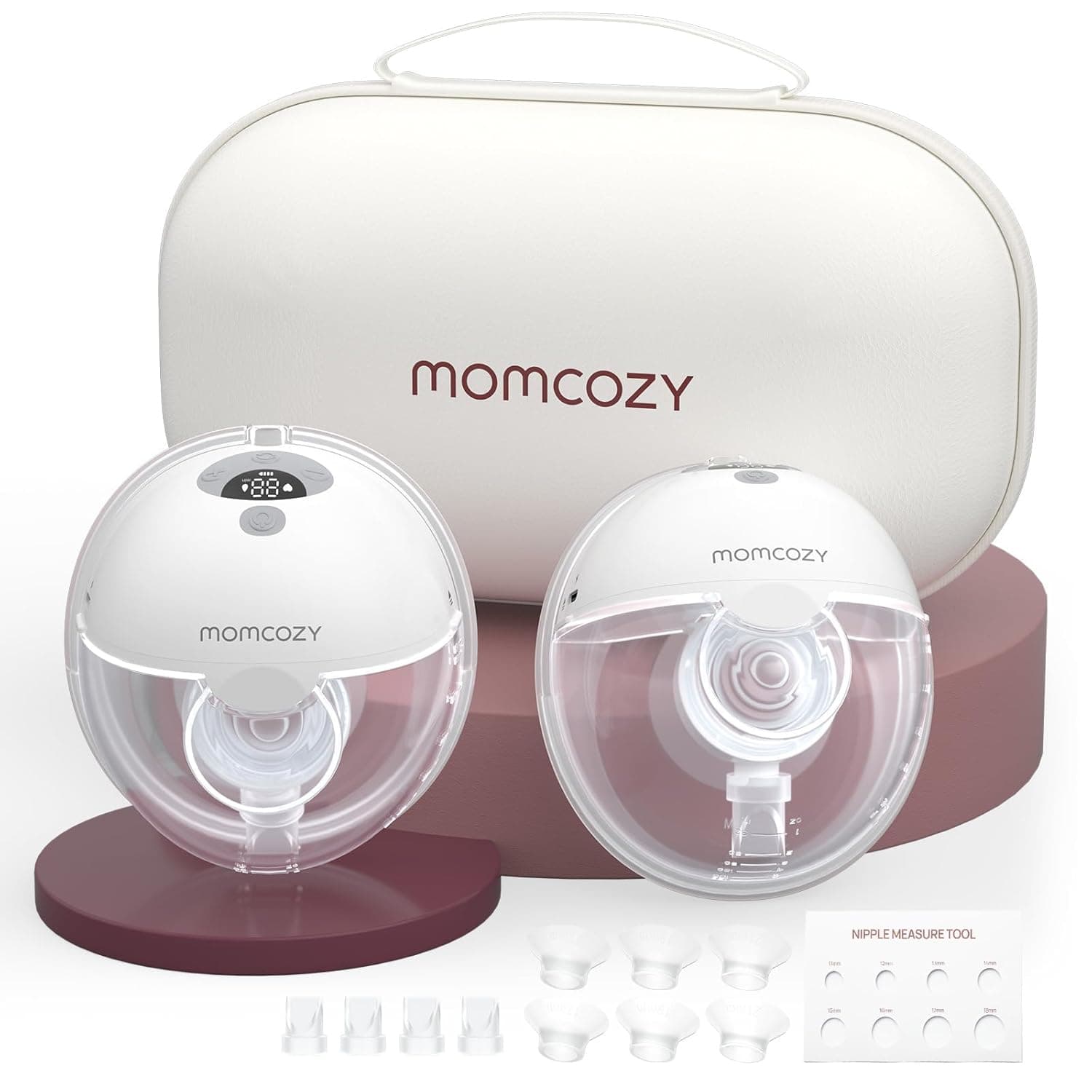 Momcozy Breast Pump Hands-Free M5, Wearable Breast Pump of Baby Mouth Double-Sealed Flange with 3 Modes & 9 Levels, Electric Breast Pump Portable