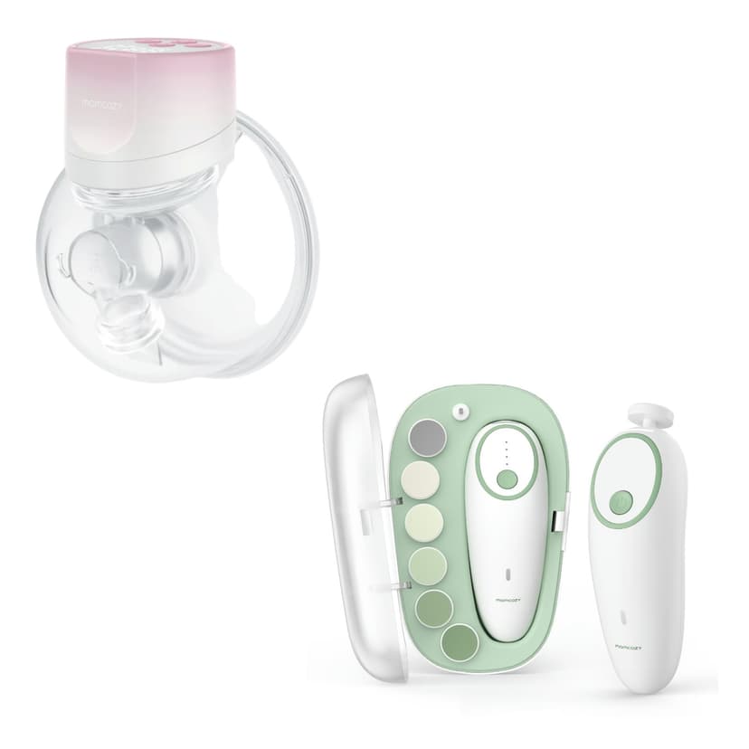 Momcozy Wearable Breast Pump S12 Pro & Momcozy Baby Nail Trimmer, Electric, Rechargeable,Baby Shower Gift