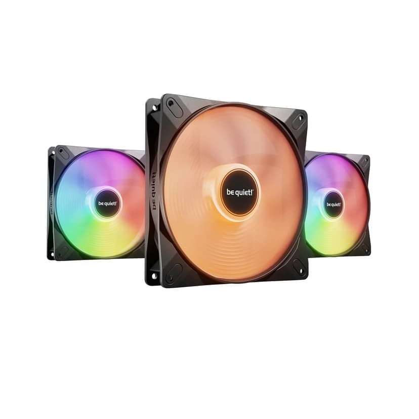 be quiet! Light Wings LX 140mm PWM PC Case Fan | Black | Triple-Pack | BL127