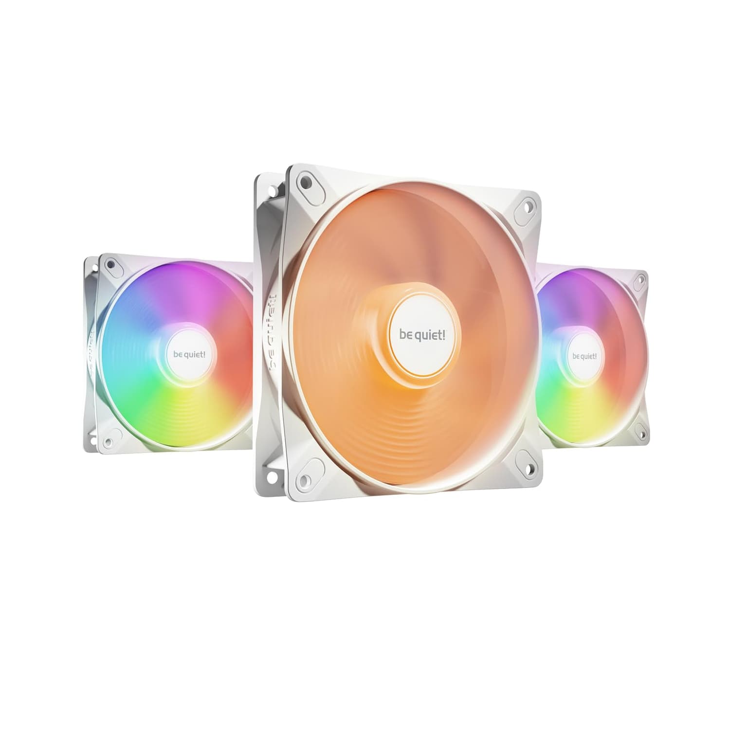 be quiet! Light Wings LX 120mm PWM PC Case Fan | White | Triple-Pack | BL122