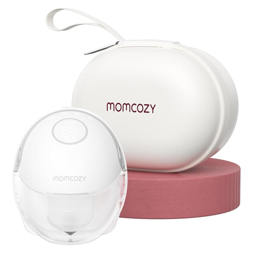 Momcozy Breast Pump Hands Free Mobile Style | M6, Wearable Breastfeeding Pump Ideal Rhythm for More Milk, DoubleFit Flange More Fit & Discreet with 3 Modes & 9 Levels, 24mm- 1 Pack