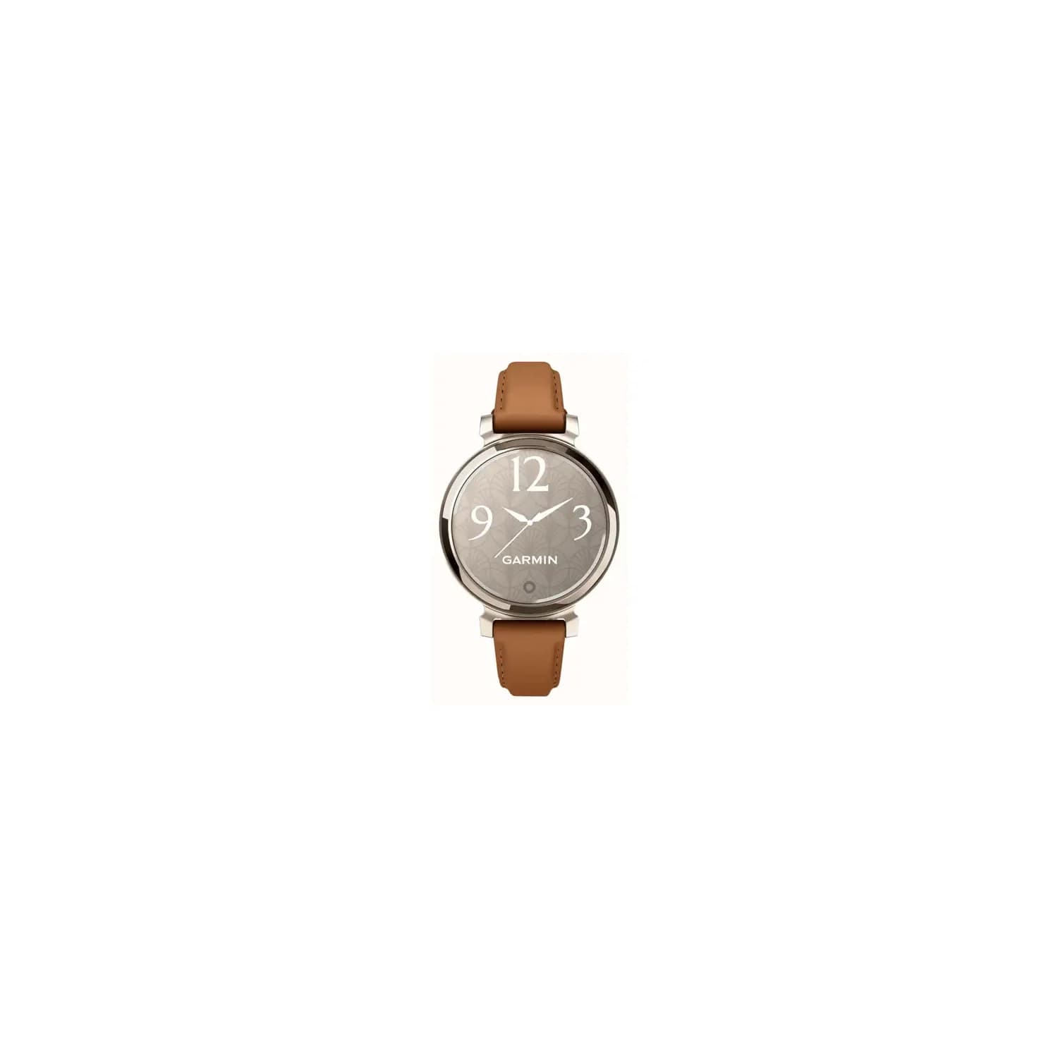 Refurbished (Good) - Garmin Lily 2 Classic Bluetooth Smartwatch - Cream Gold with Tan Leather Band