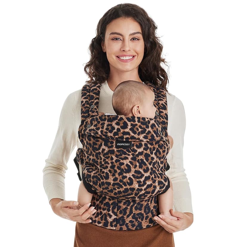 Momcozy Baby Carrier - Ergonomic, Cozy and Lightweight Carrier for 7-44lbs, Effortless to Put On, Ideal for Hands-Free Parenting, Enhanced Lumbar Support