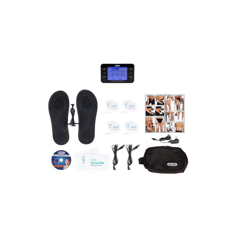 DR-HO'S Pain Therapy System Pro Essential Package - TENS Machine, EMS, AMP, TENS Unit Muscle Stimulator