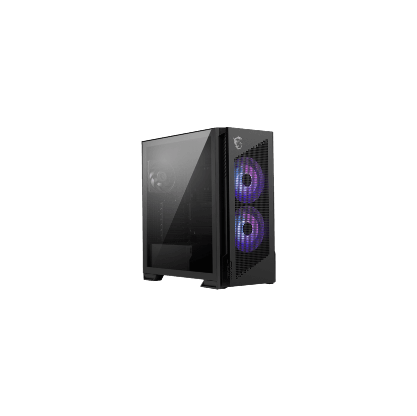 MSI MPG Velox 300R Airflow PZ - Mid-Tower Gaming PC Case - Tempered Glass Side Panel - 2 x 160 mm Dual Layer Blades Fans - Support up to 360mm Radiator - Mesh Panel