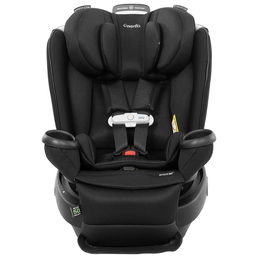 Evenflo Gold Revolve360 Extend 3-in-1 Convertible High-back Booster Car Seat - Onyx