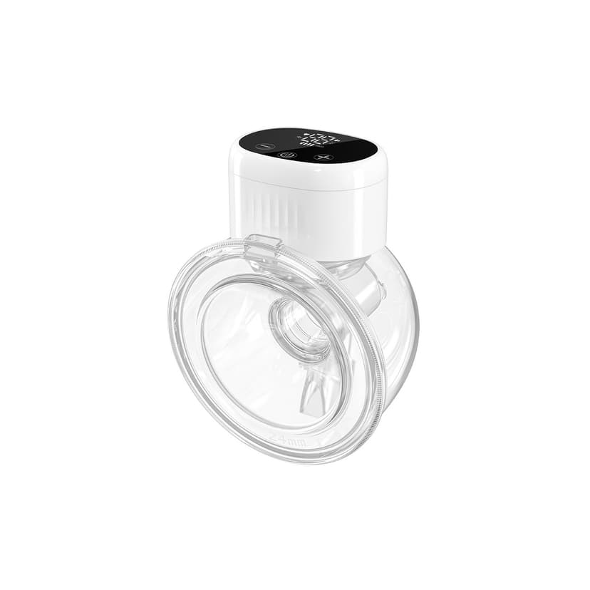 Electric Breast Pump Smart Wearable All-in-One Machine Silent Automatic Pumping Free Your Hands Portable Hands-free - White (One Piece)