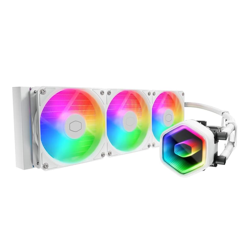 Cooler Master MasterLiquid 360 Core II ARGB CPU AIO Liquid Cooler (White) (MLW-D36M-A18PA-RW)