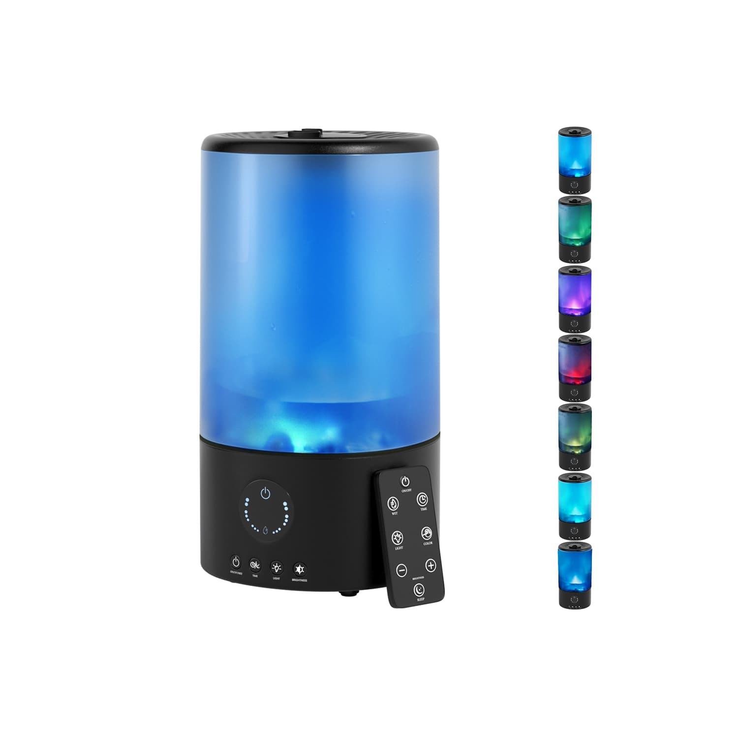 3.2L Cool Mist Humidifier for Bedroom, Baby Nursery & Plants – Quiet Ultrasonic Humidifier with 360° Nozzle, Auto Shut-Off & 7-Color Night Light, Up to 18H Runtime