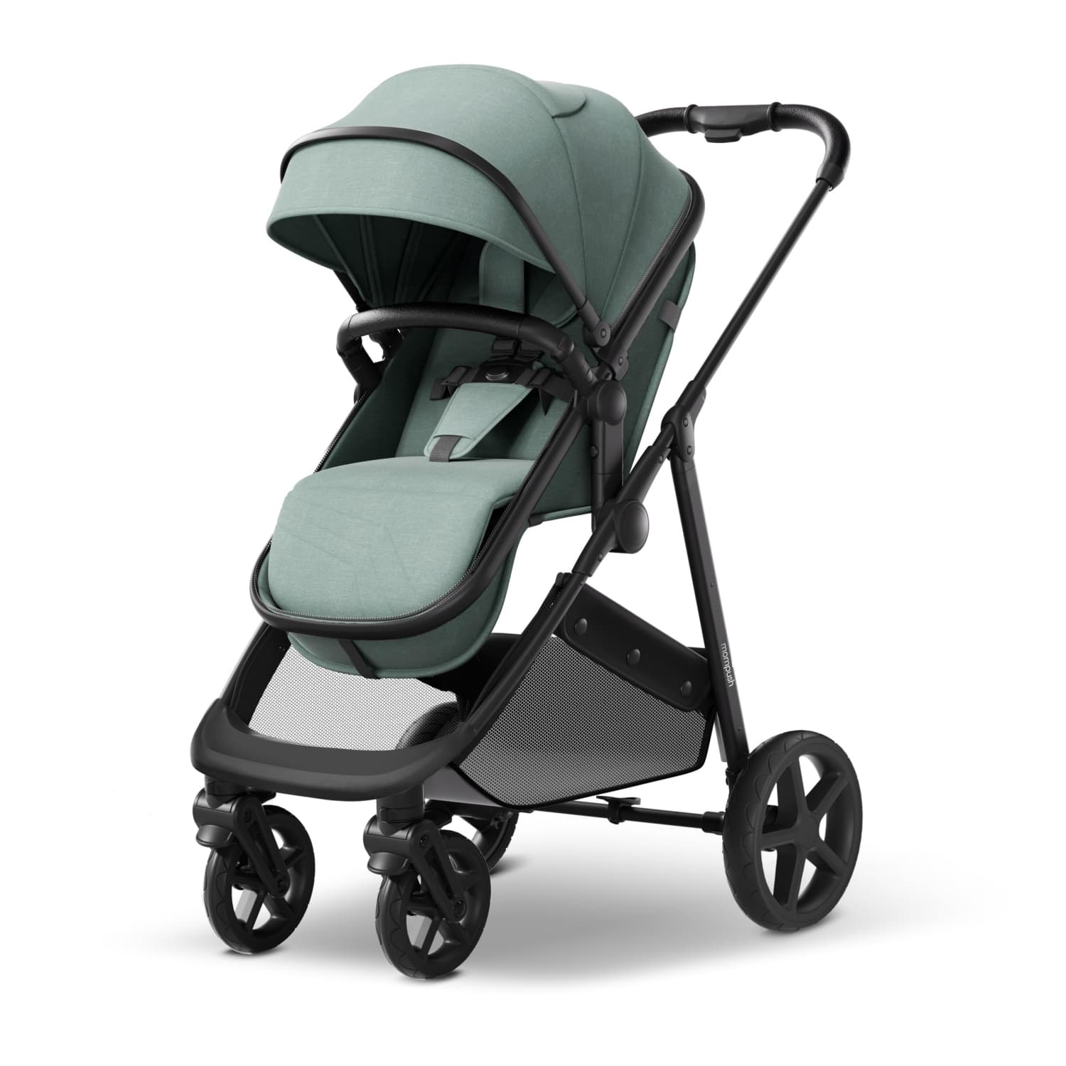 Mompush Wiz 2 in 1 Baby Stroller – Convertible Newborn to Toddler Stroller, Infant Pramette Mode, One-Hand Fold, Reversible Seat, UPF 50+ Canopy