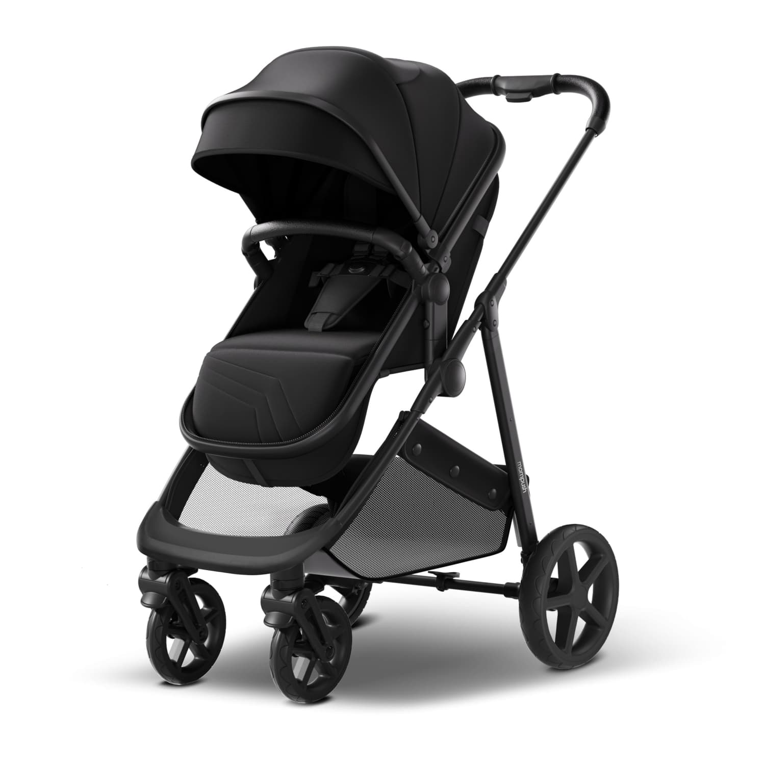 Mompush Wiz 2 in 1 Baby Stroller – Convertible Newborn to Toddler Stroller, Infant Pramette Mode, One-Hand Fold, Reversible Seat, UPF 50+ Canopy