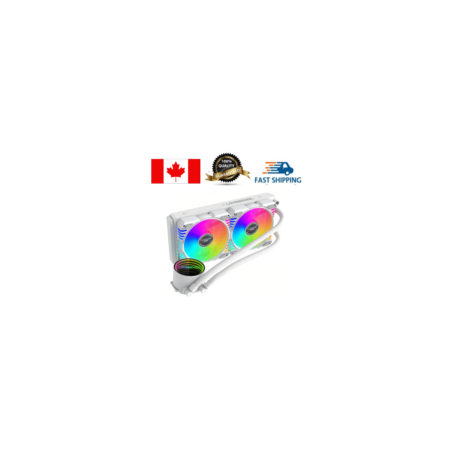 LC-W240-D 240mm ARGB Liquid Cooler (White)