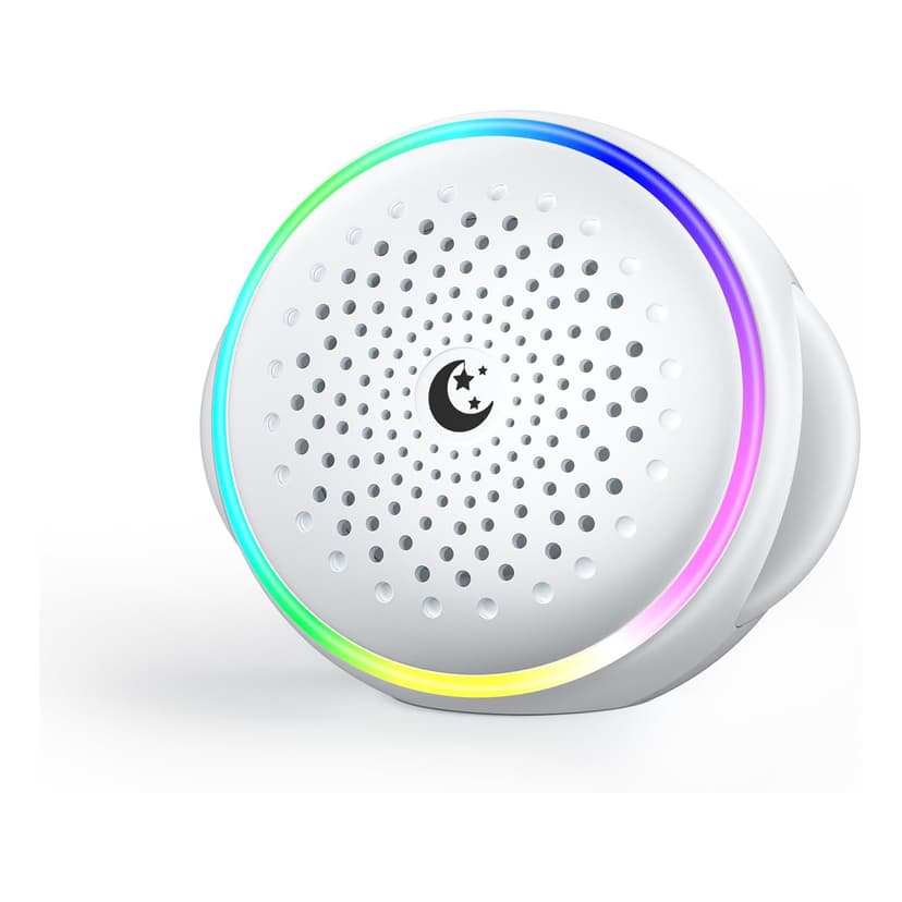 White Noise Machine with Small Speaker,Portable Soothing Sleep Machine Noise Machine,27 Soothing Sounds & Night Light,Sleep Soother for Baby Adults