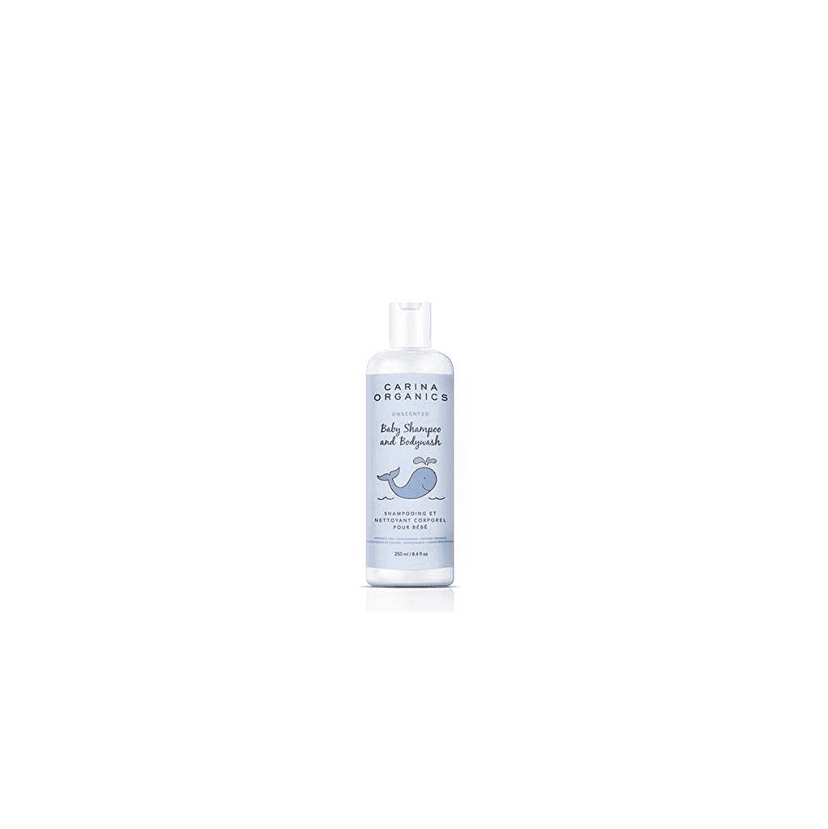 Carina Organics Unscented Baby Shampoo & Body Wash, 250 ml, White