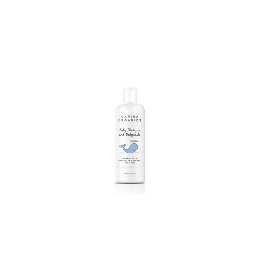 Carina Organics Baby Shampoo and Body Wash, 250 ml, White