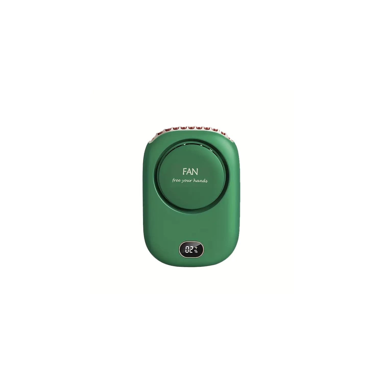 USB Rechargeable 2000mAh Portable Mini Neck Fan - Green