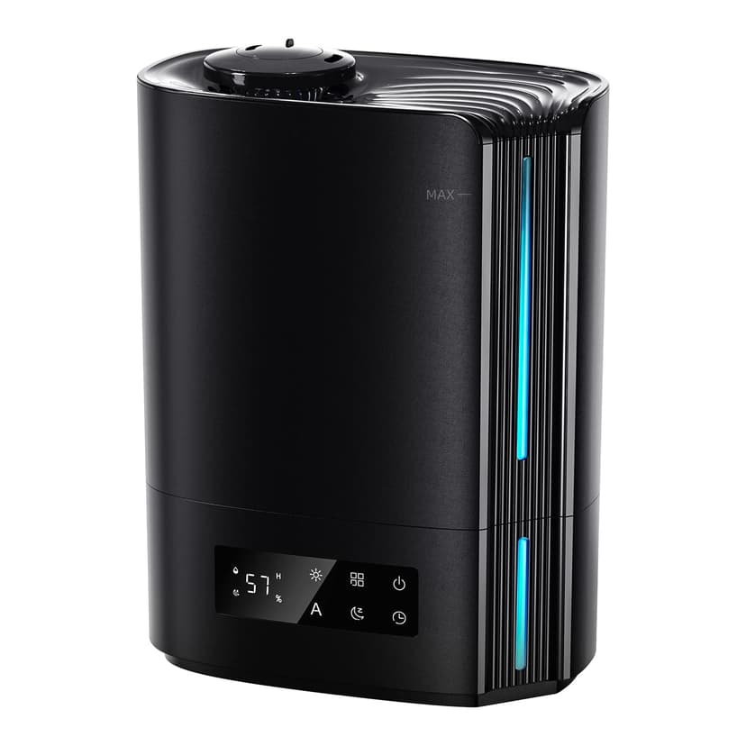 6L Humidifiers for Bedroom Large Room, Ultrasonic Top Fill Cool Mist Humidifiers & Essential Oil Diffuser for Baby, Nursery, Plants, Last up to 60 Hours, Smart Humidistat Control,