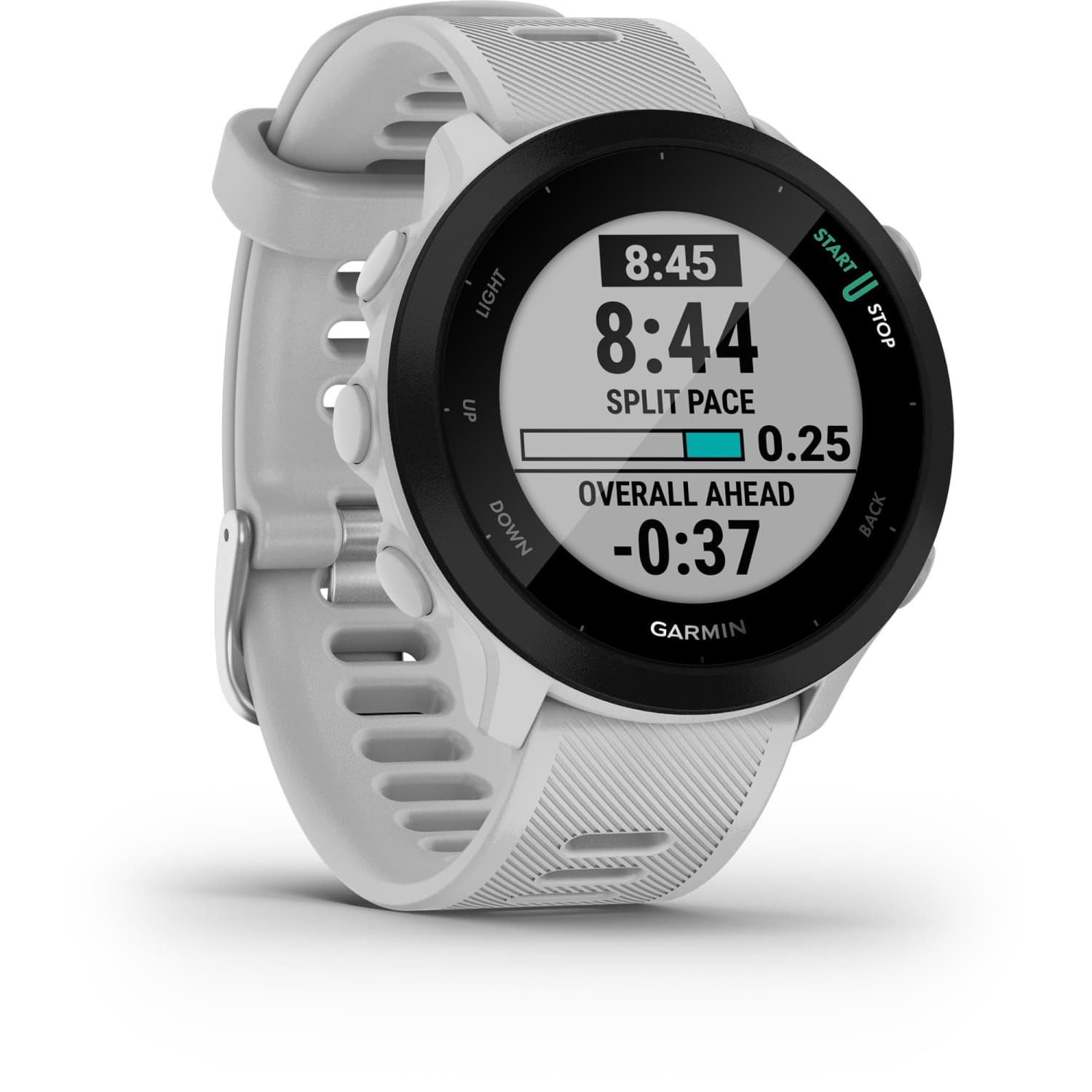 Refurbished (Good) - Garmin Forerunner 55 Bluetooth GPS Running Smartwatch - White