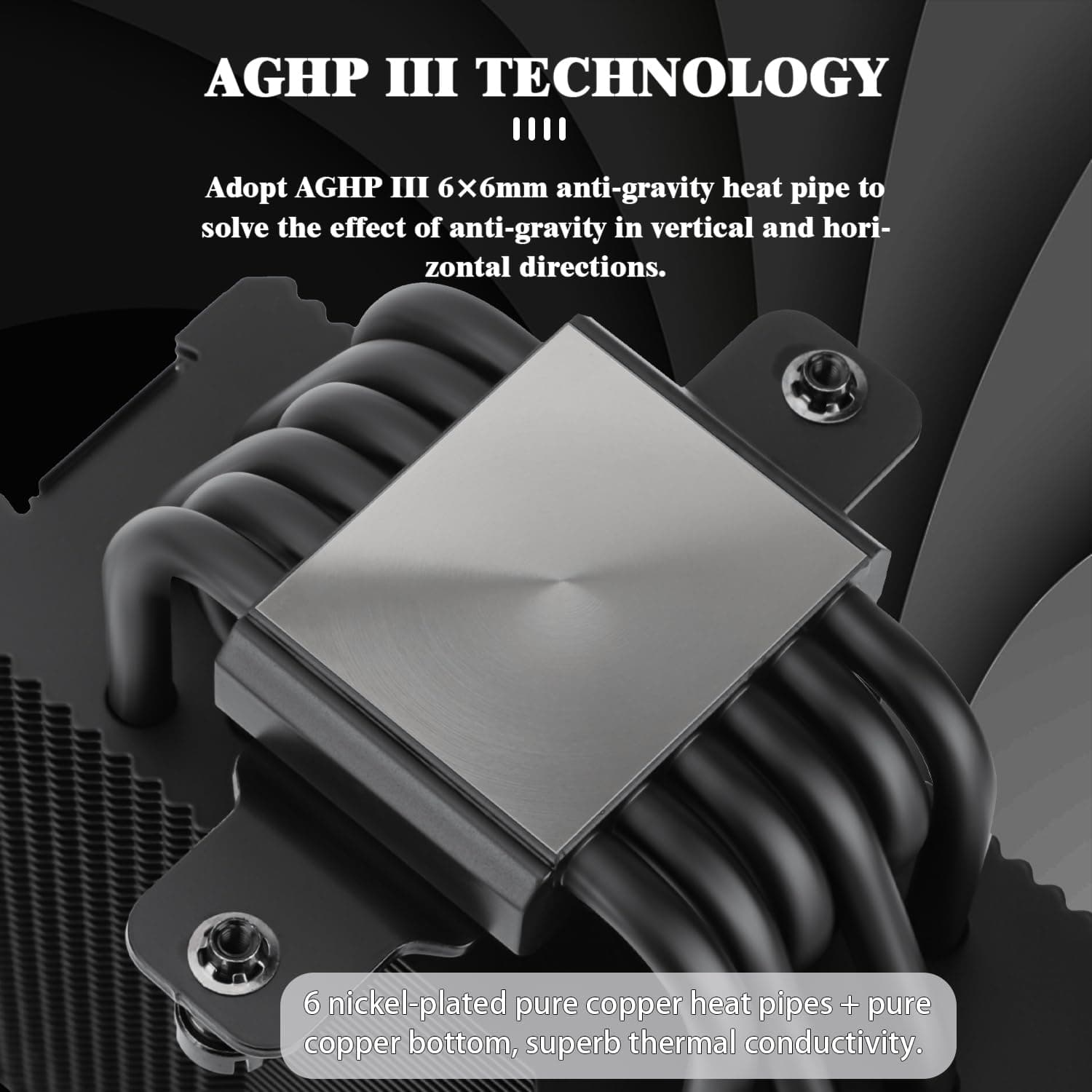 T Burst Assassin 120 EVO Dark CPU Cooler, 2 * 120cm PWM Quiet Fan CPU Air Cooler with 1500RPM Speed,Brushed Black Top,for Intel LGA1851/1700/1150/1151/1200