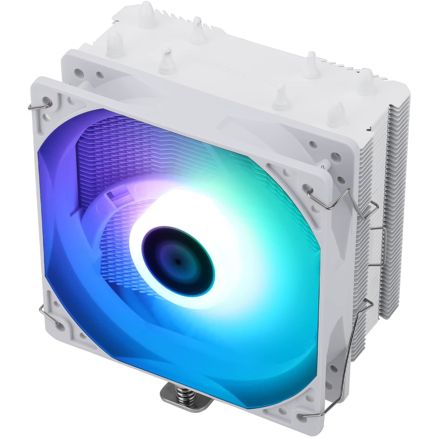 T Assassin X 120 SE White ARGB CPU Air Cooler, 4 Heat Pipes, TL-C12CW-S PWM Quiet Fan CPU Cooler with S-FDB Bearing, for AMD AM4/Intel LAG 1700/1150/1151/1200
