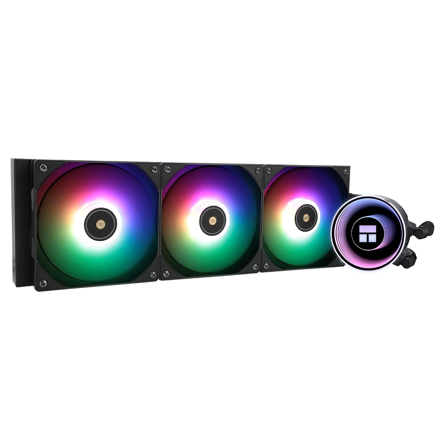 Frozen Notte 360 Black ARGB V2 Water Cooling CPU Cooler,360 Black CPU Cooler Specifications, 3×120mm PWM Fans,S-FDB Bearings, Suitable for AMD/AM4,Intel LGA 1700/1150/1151/1200/2