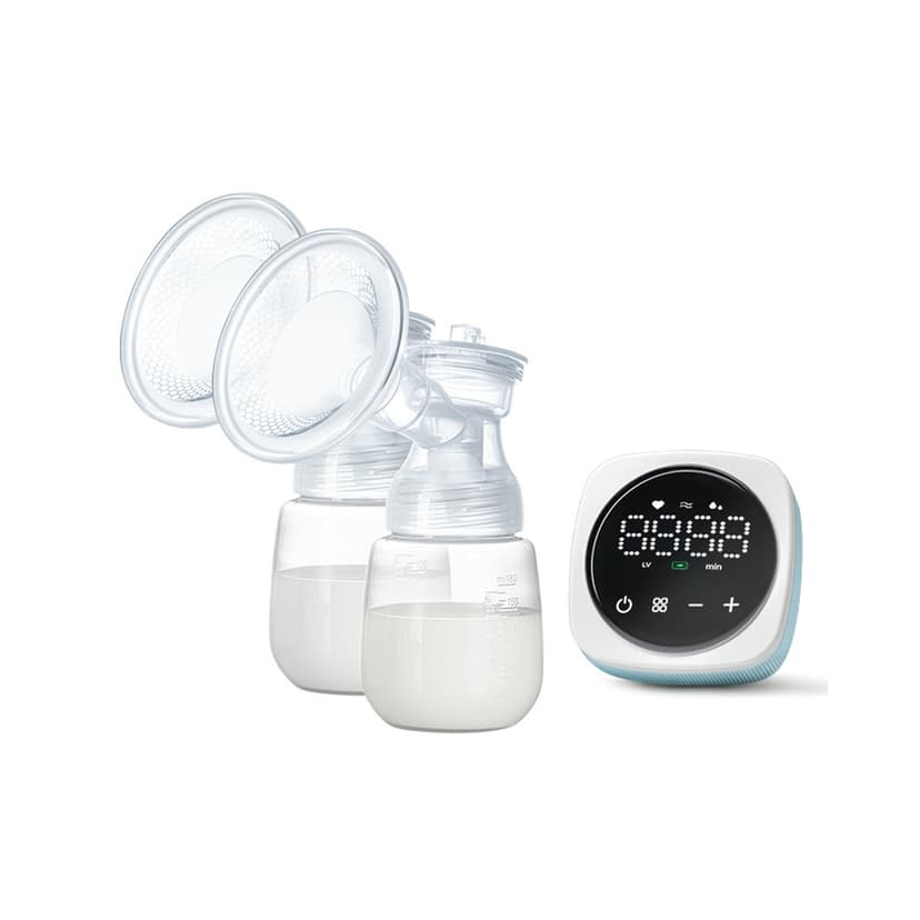 Portable Electric Breast Pump, Hands-Free, LED Display, 3 Modes, 9 Levels, Quiet, 180ml Bottle