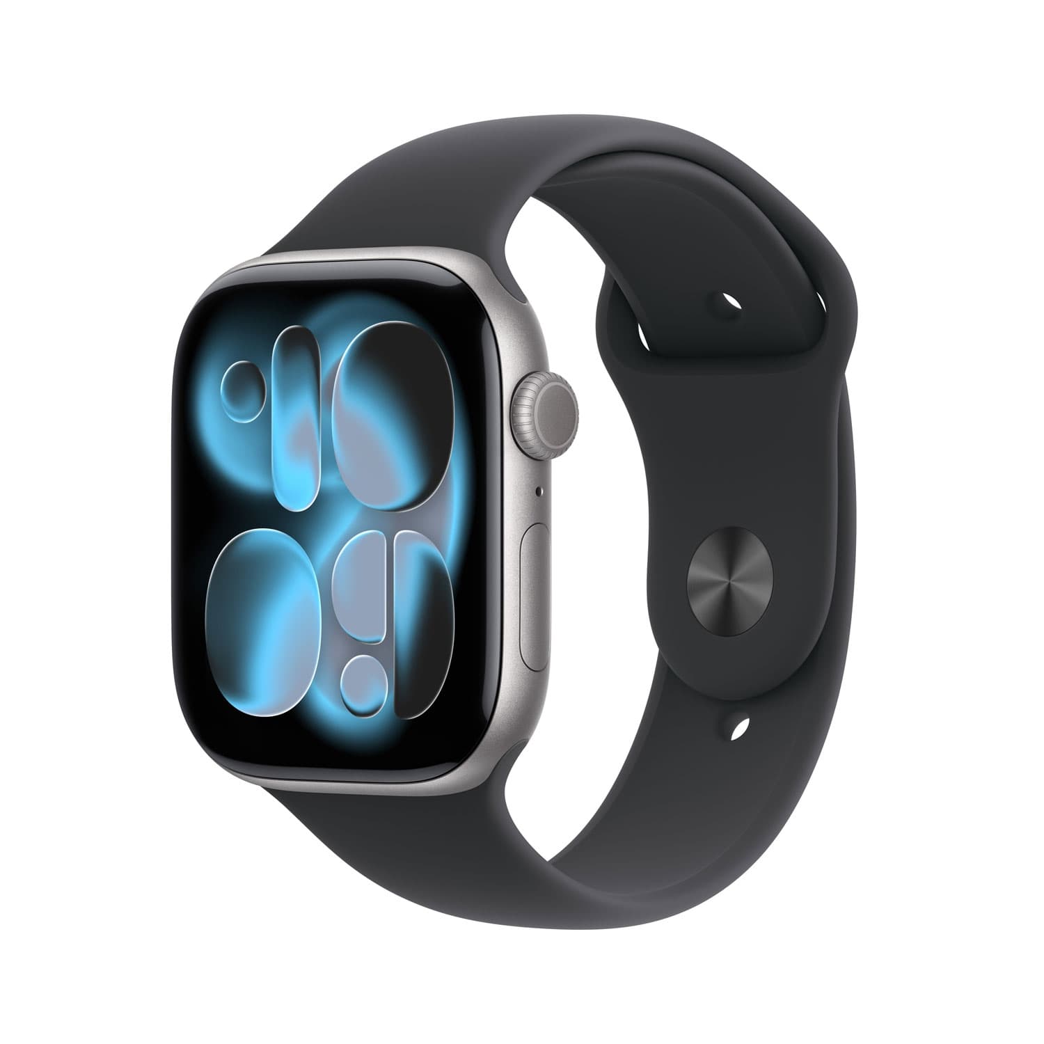 Open Box - Apple Watch Series 11 (GPS) 42mm Space Grey Aluminum Case with Black Sport Band - Small/Medium
