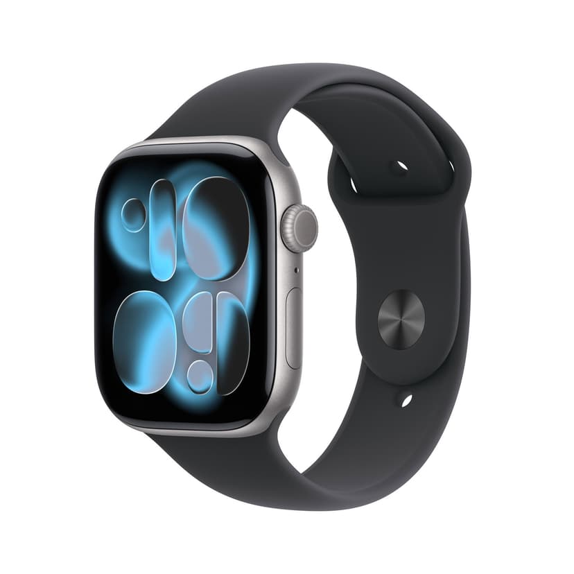 Open Box - Apple Watch Series 11 (GPS) 46mm Space Grey Aluminum Case with Black Sport Band - Medium/Large