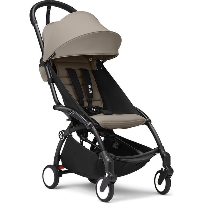 Stokke YOYO3 6+ Stroller - Taupe on Black Frame