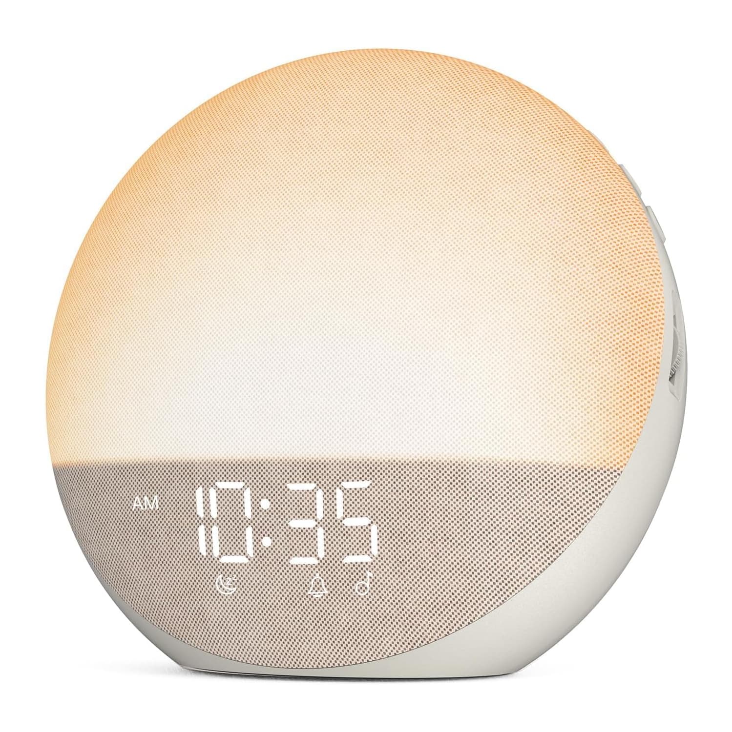 Sunrise Alarm Clock White Noise Machine: Natural Wake Up Light - Dimmable Clock with Bluetooth Speaker for Bedroom - 25 Sleep Sounds for Baby Adults Kids Putty