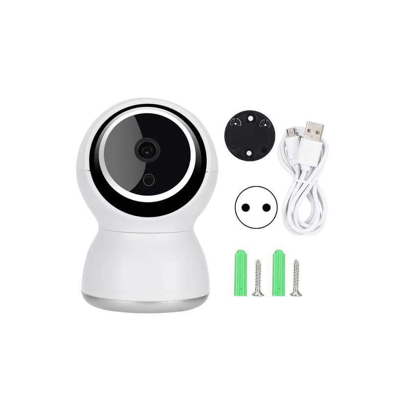 Mini WiFi Pan Tilt Camera Home Security CCTV System 2-Way Audio Baby Monitor 110-240V