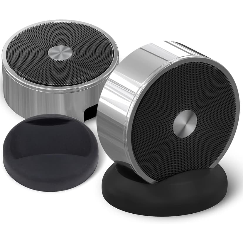 luetooth Speaker Set: Wireless Stereo Dual Pairing Portable Twin TWS System with Big Rich Bass Hi-Fi Multi-Room Indoor Outdoor Use Home Deck Pool Work Travel Party Camping Gift De