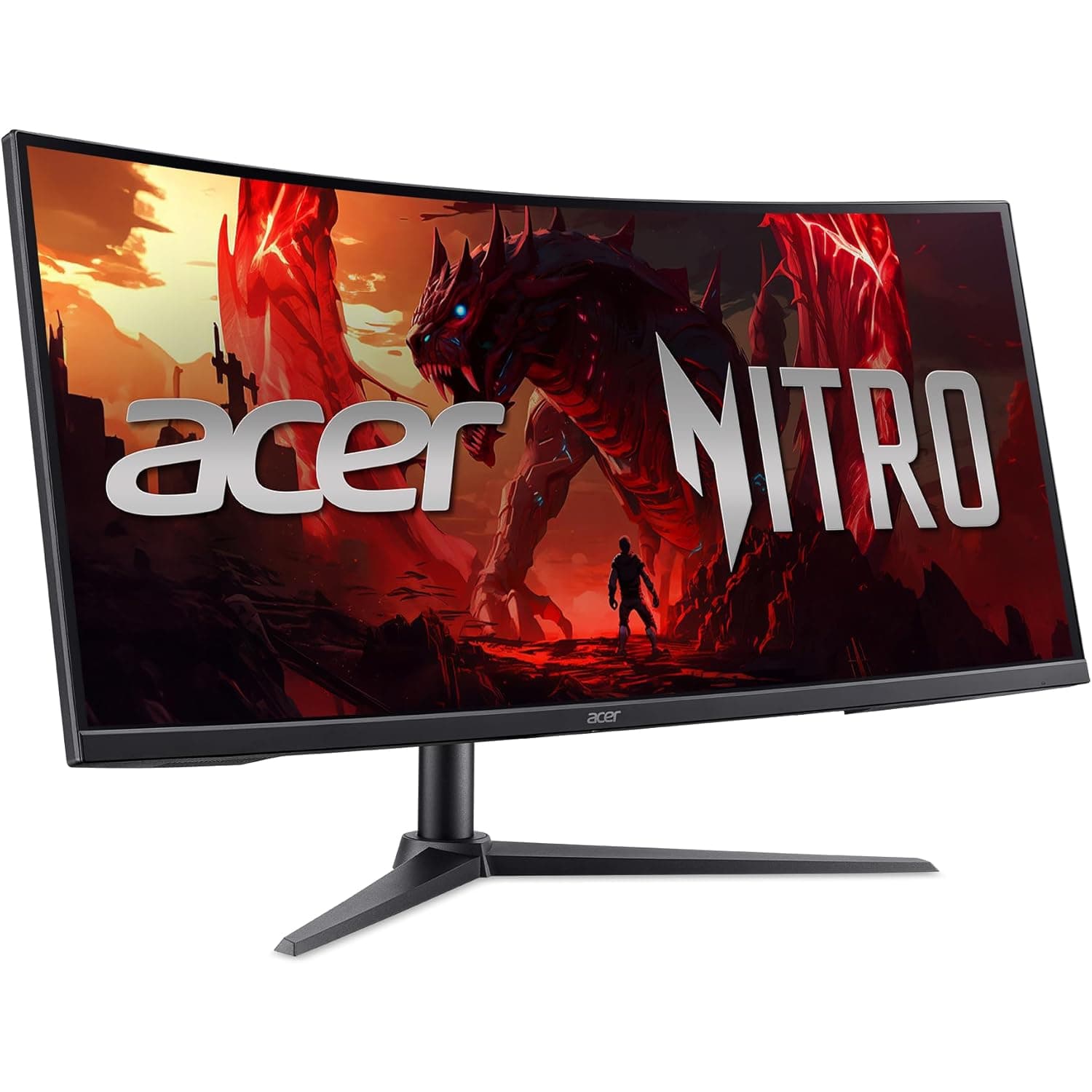 Open Box - Acer Nitro 34" UWQHD Curved AMD FreeSync Premium 240Hz 1ms VRB Gaming Monitor w/ 2 Years Warranty