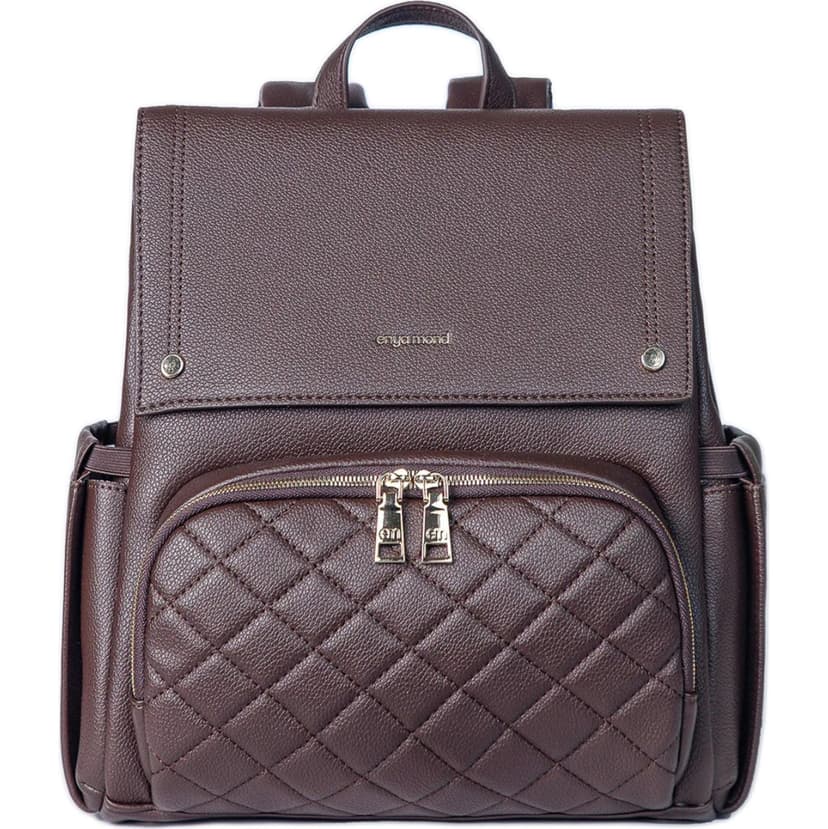 Enya Mond Lunette Diaper Bag - Brunette
