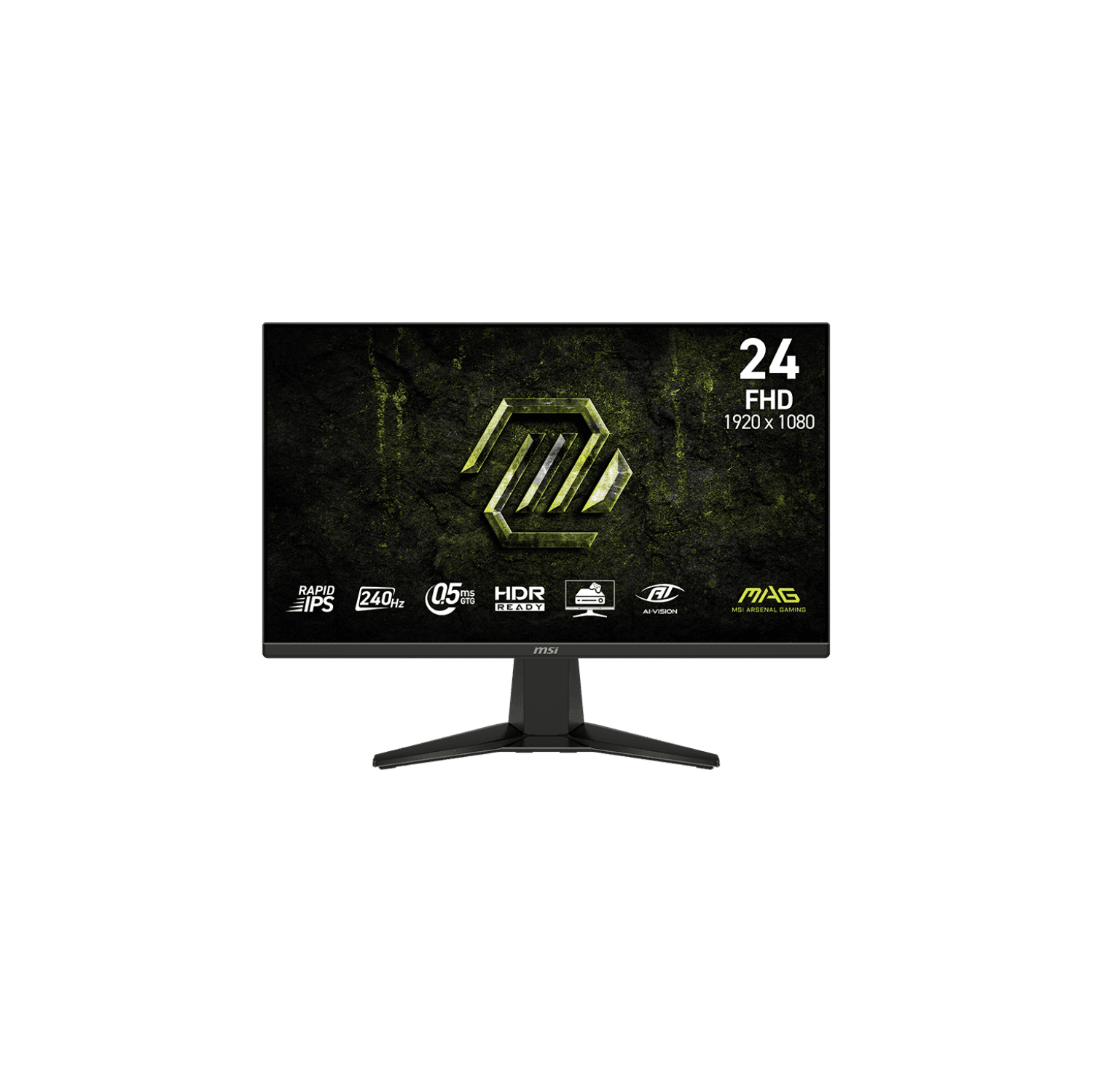 MSI 24" 1920 x 1080 (FHD) 240Hz 0.5ms (GTG) Rapid IPS Gaming Monitor Tilt adjustable (MAG 245F X24)