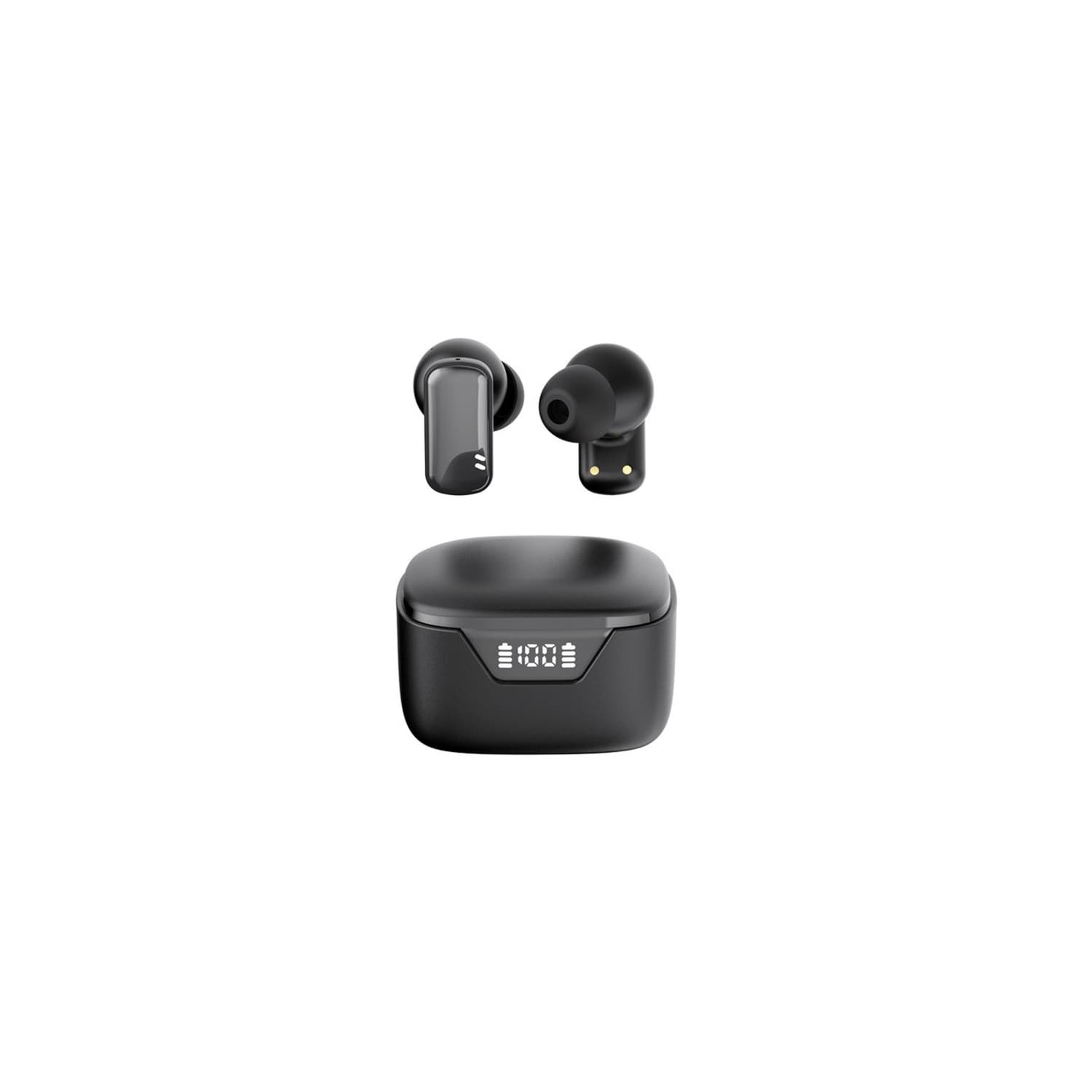 Mini Wireless Bluetooth Earbuds, 50H Battery with Digital Display, Easy Use for Travel Workout - Black