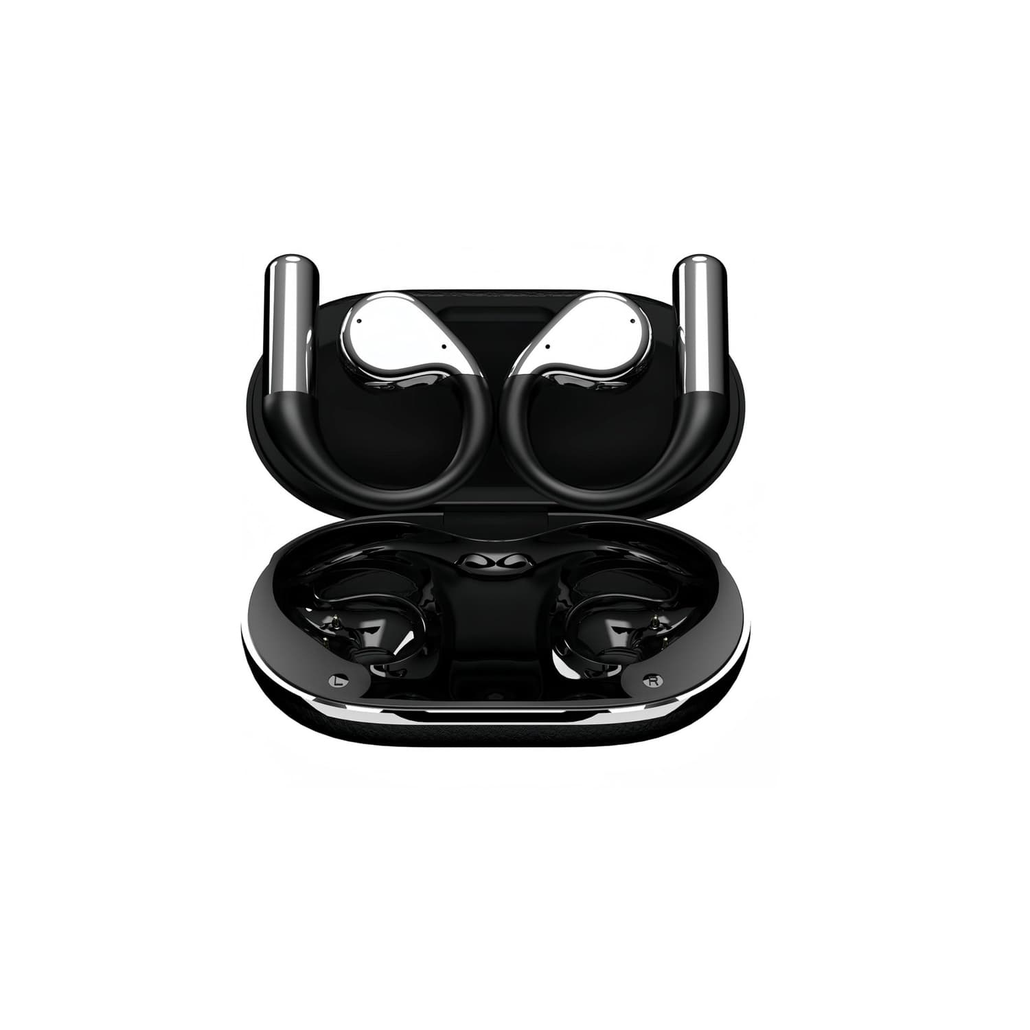 Wireless Earbuds, Open-Ear Bluetooth 5.4 Sport Headphones, with Touch Controls – Perfect for Running, Fitness.