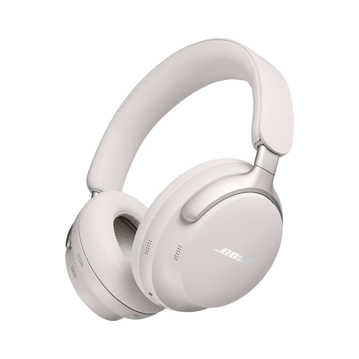 Refurbished (Good) - Bose QuietComfort Ultra Wireless Noise Cancelling Over-Ear Headphones with Spatial Audio and Mic, Bluetooth 5.3, Up to 24 Hours Battery, White Smoke