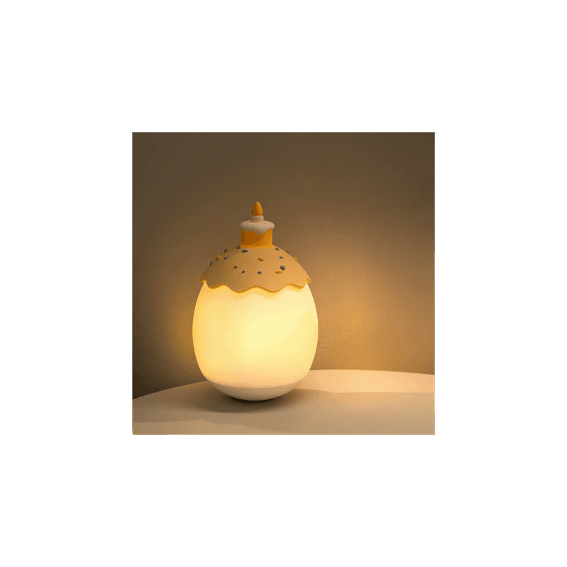 Cute Cake Egg Night Light, Tap Control, 30-Min Timer, for Nursery Bedroom, Ideal Gift for Kids & Babies