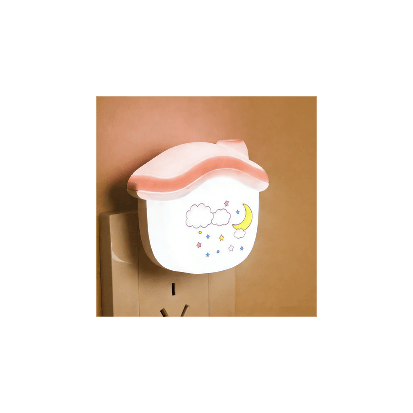 Plug-in LED Night Light with Light Sensor, Soft Eye-Care Lamp for Baby Feeding & Bedroom, Ideal for Kids & Parents
