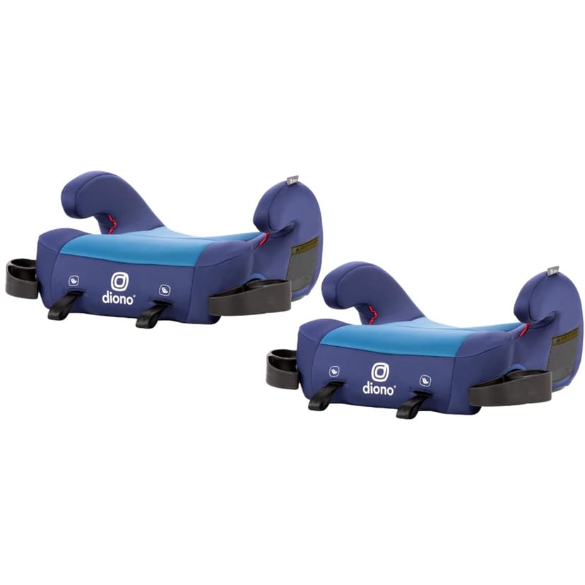 Diono Solana 2 XL Pack of 2 2022, Dual Latch Connectors, Lightweight Backless Belt-Positioning Booster Car Seat, 8 Years 1 Booster Seat, Blue