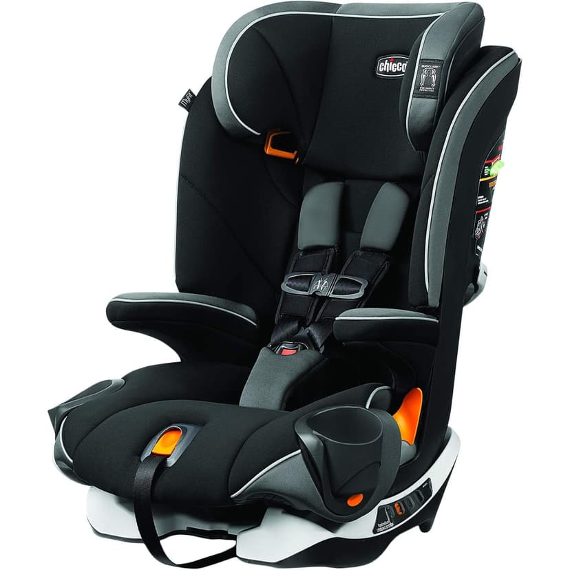 Chicco MyFit Harness + Booster Car Seat – 5-Point Harness & High Back Booster, 25-100 lbs, Notte/Black & Grey