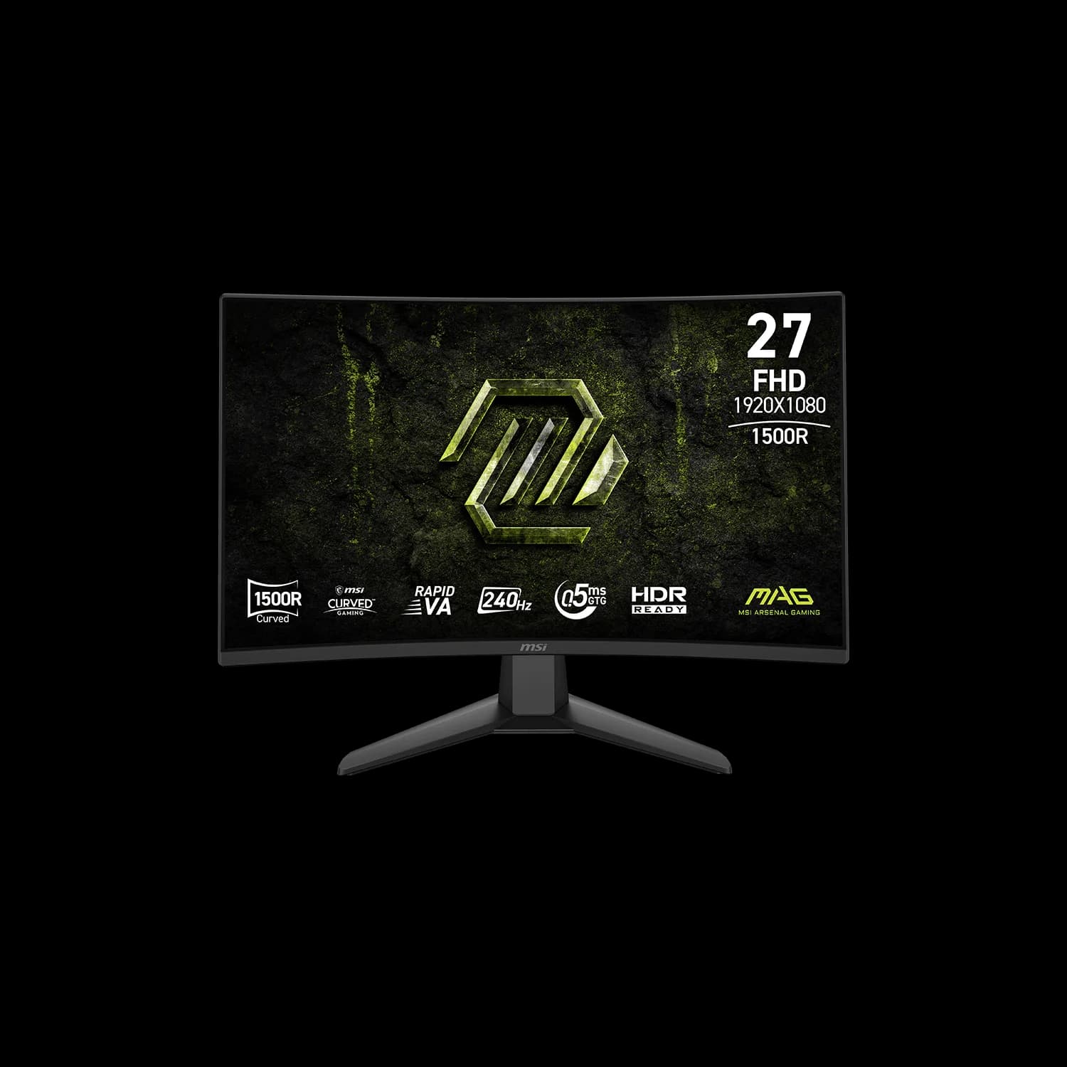 MSI 27" 1920 x 1080 (FHD) 240Hz 0.5ms (GTG) Curved Rapid VA Gaming Monitor Tilt adjustable (MAG 274CF X24)